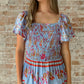 Cassandra Top in Periwinkle