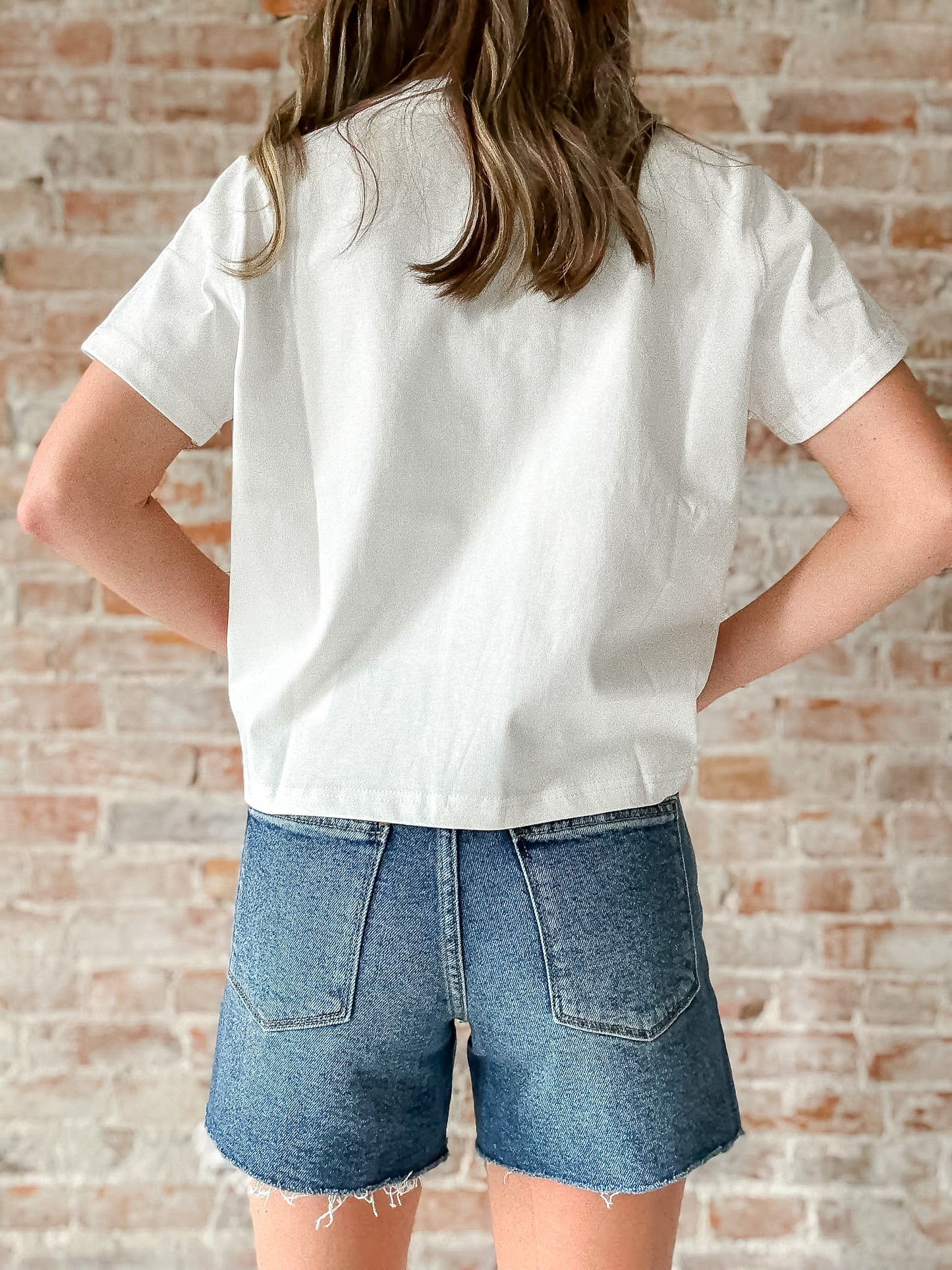 Walking Short in Dark Wash