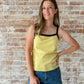 Lheane Tank in Yellow/Navy