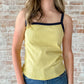 Lheane Tank in Yellow/Navy