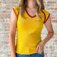 Patricia Top in Vintage Gold