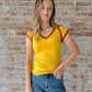 Patricia Top in Vintage Gold