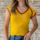 Patricia Top in Vintage Gold