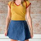 Chambray Skort