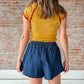 Chambray Skort