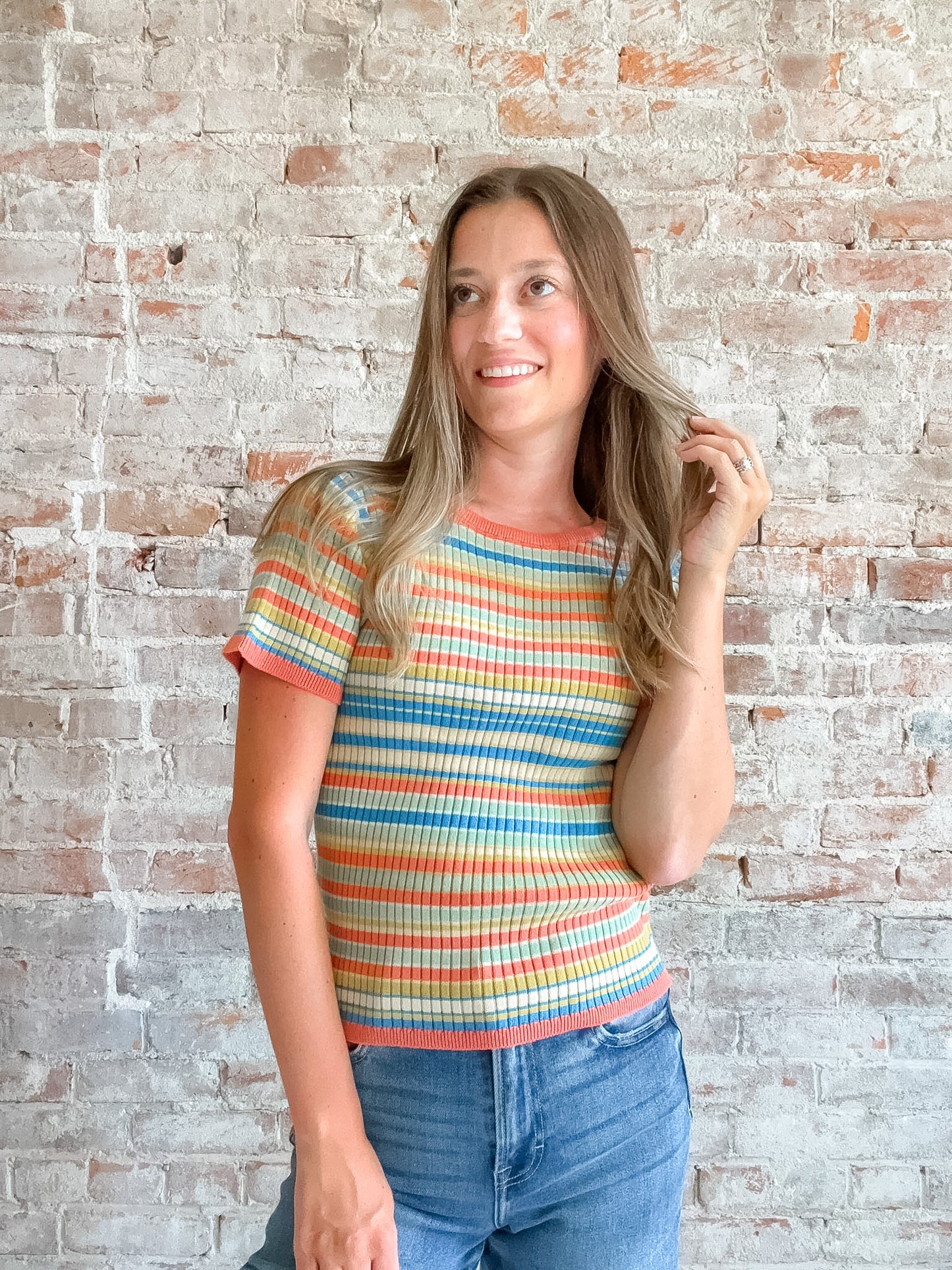 Brady Sweater in Blue Combo