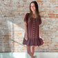 Moasic Dress : Brown