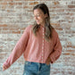 Seaside Cardigan in Toasted Rose