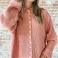 Seaside Cardigan in Toasted Rose