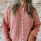 Seaside Cardigan in Toasted Rose