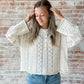 Mara Button Sweater
