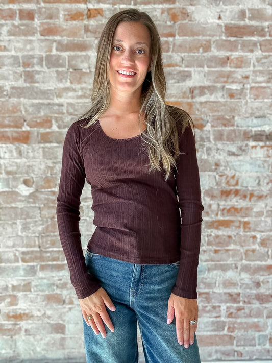 Willow Pointelle Top