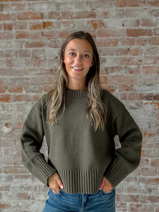 Asher Sweater in Olive