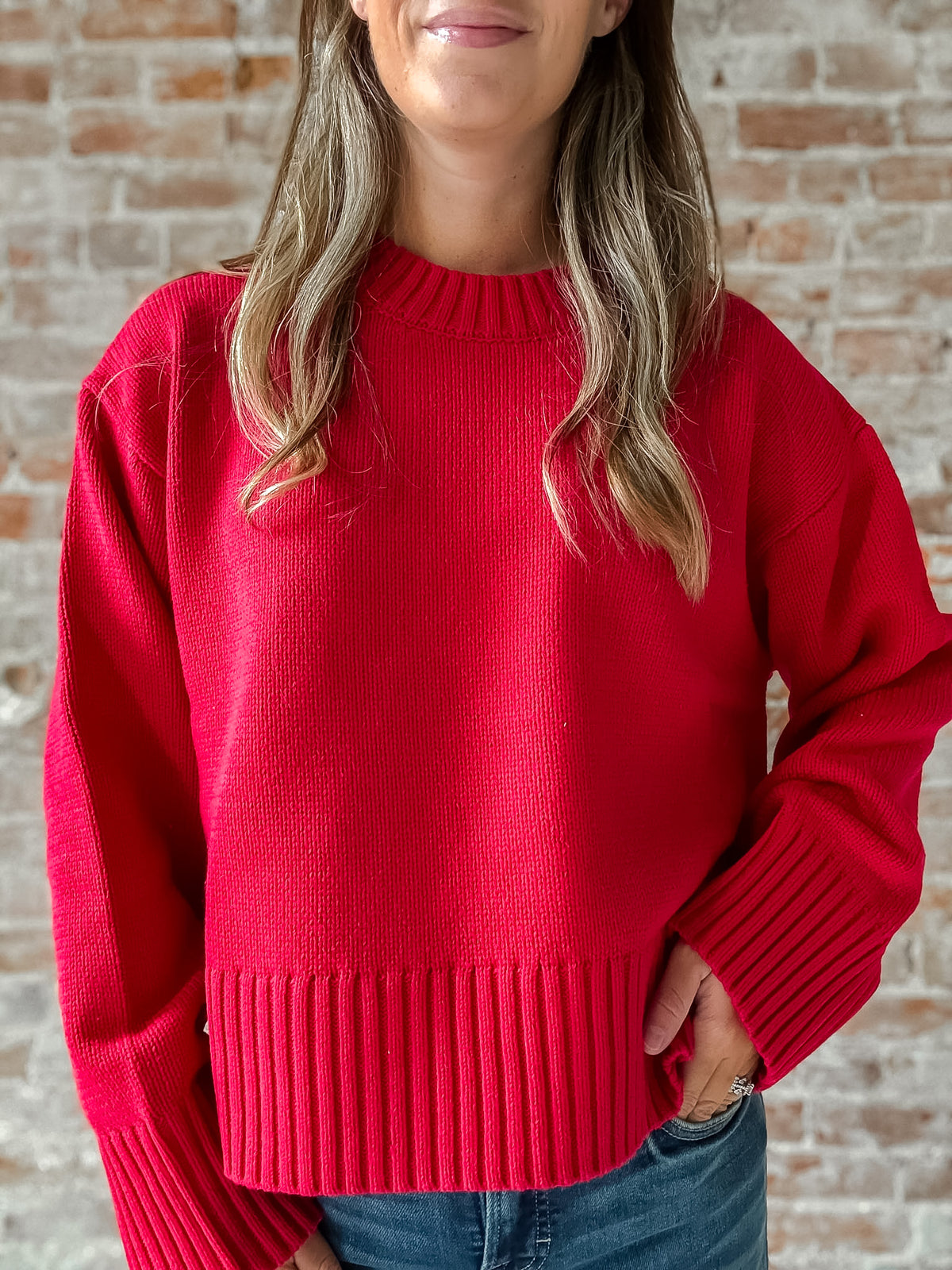 Asher Sweater in Red