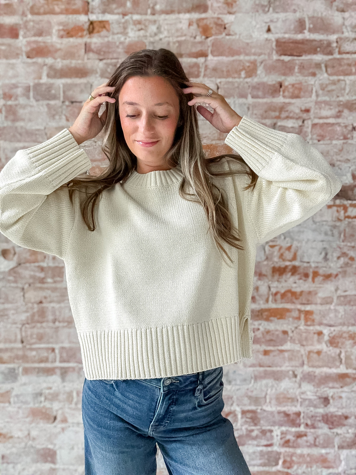 Asher Sweater in Cream