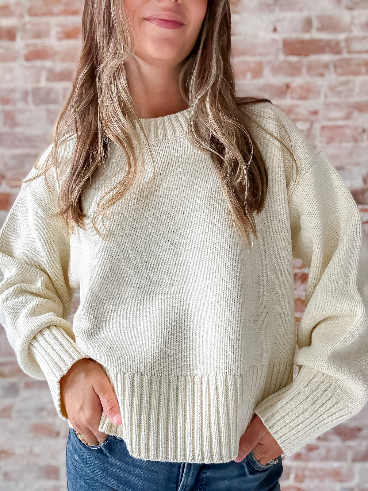 Asher Sweater in Cream