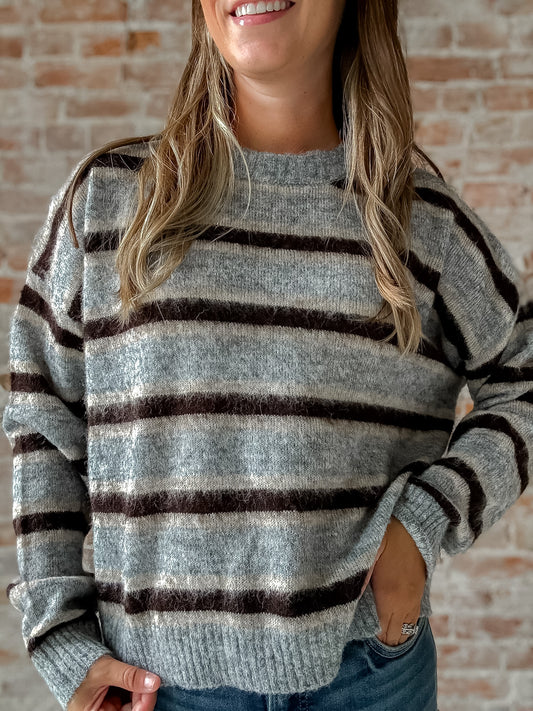 Striped Crewneck Sweater