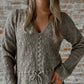 Knit Cardigan in Taupe
