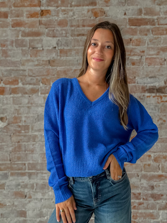 August Sweater in Blue