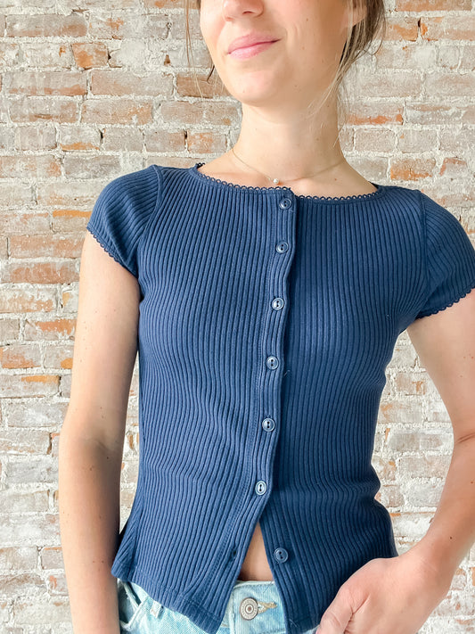 Free People: Most Wanted Cardi in Navy