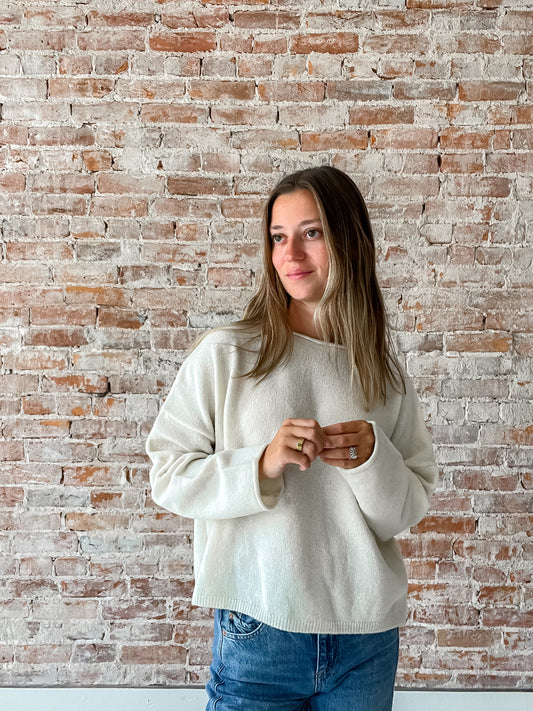 Paige Sweater : Cream