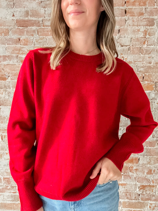 Conrad Sweater in Red