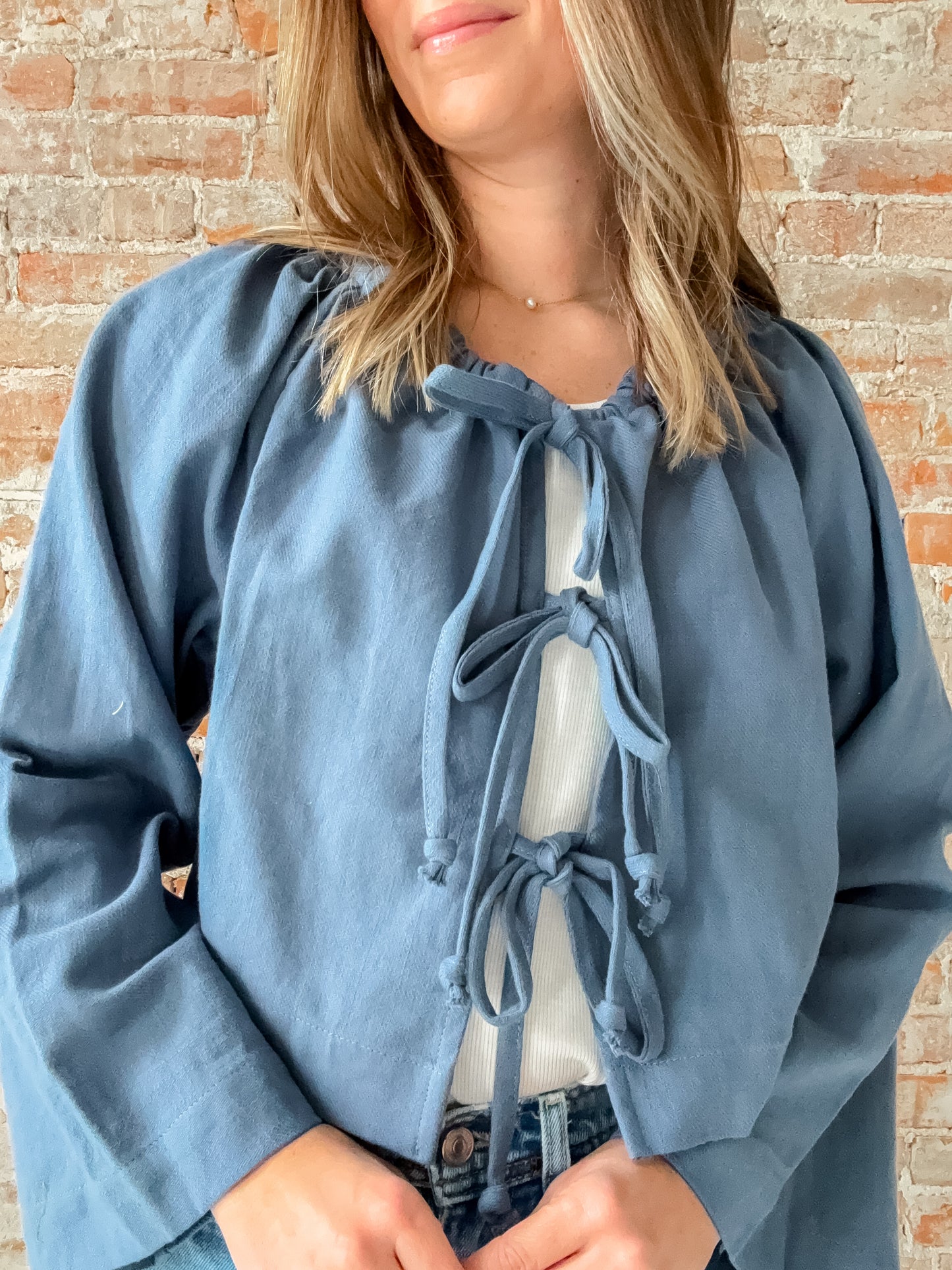 Clara Tie Blouse