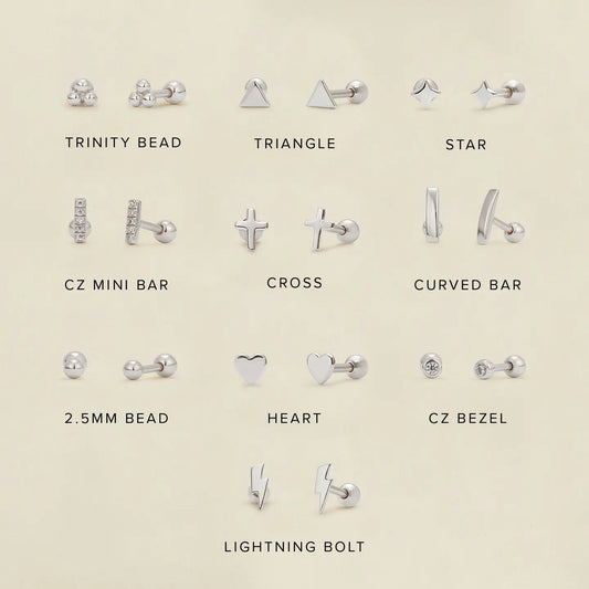 assorted live in stud earrings