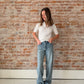 vintage wash dad jean