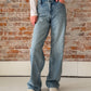 vintage wash dad jean