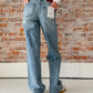 vintage wash dad jean