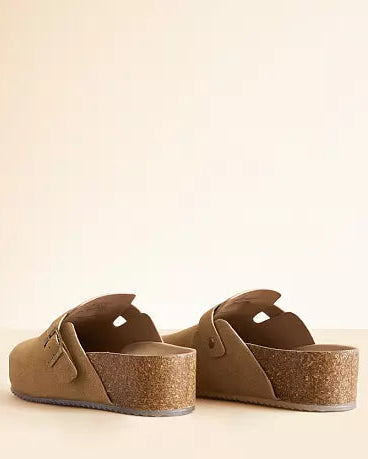 brown clogs