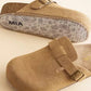 brown clogs