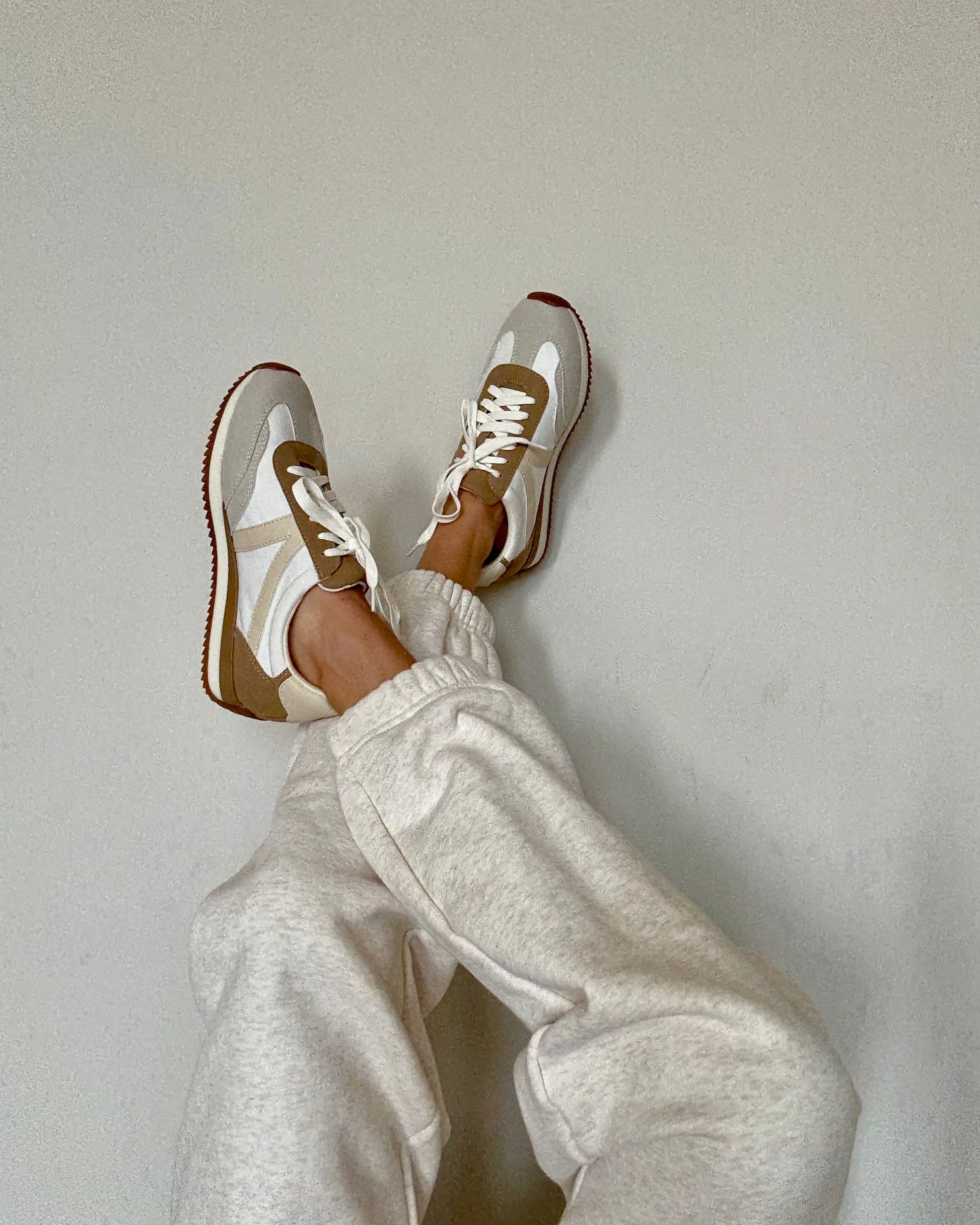 neutral color sneaker