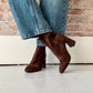 brown suede boot