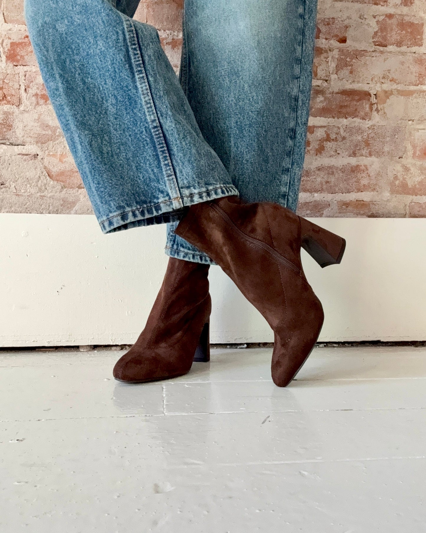 brown suede boot