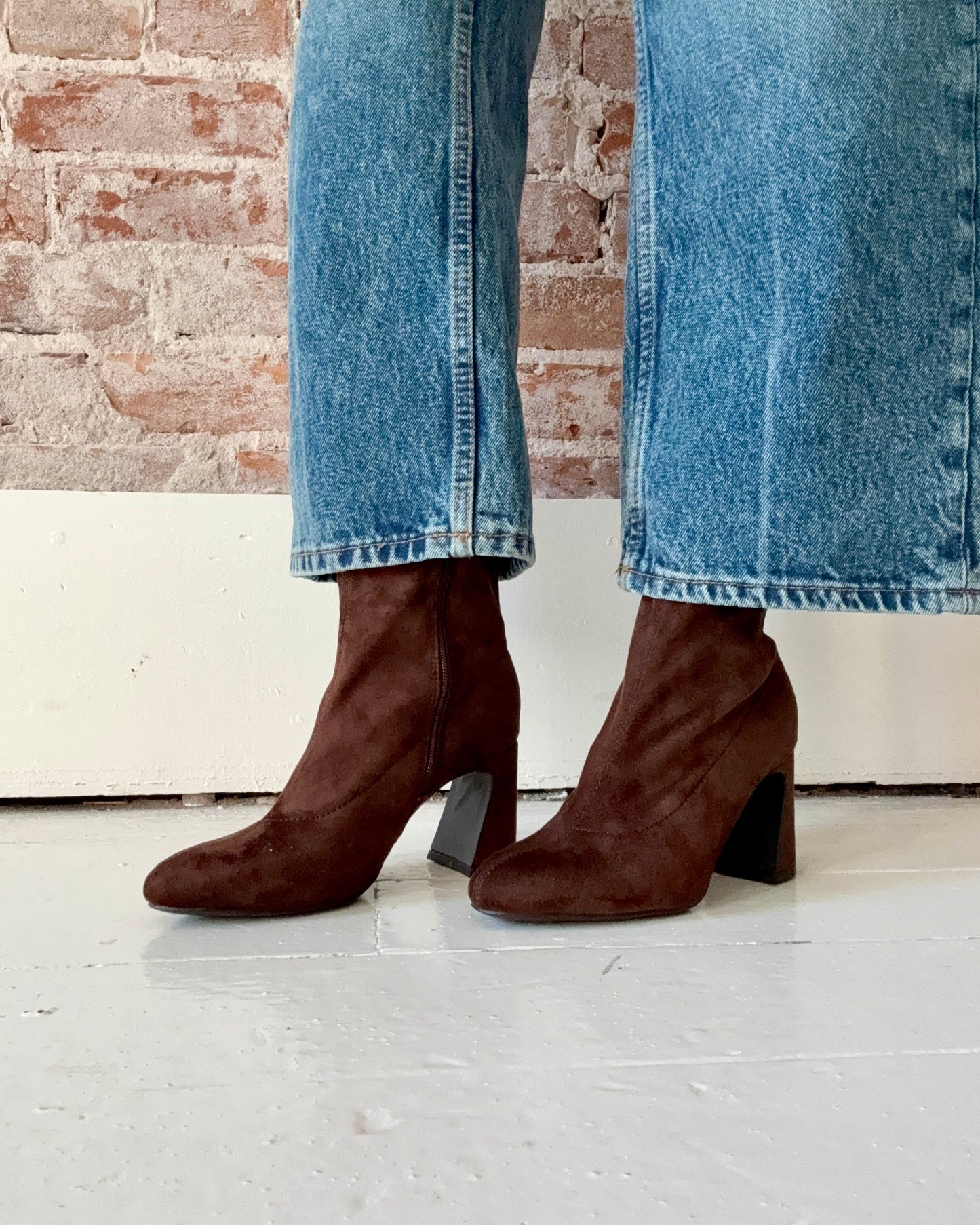 brown suede boot