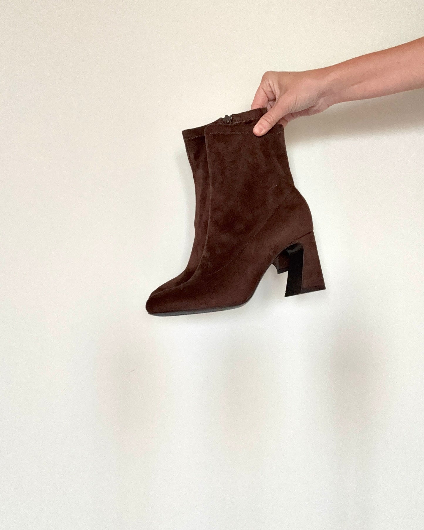 brown suede boot