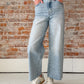 light wash wide leg jeans