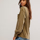 Free People: Fade Into You Top in Military Olive