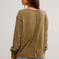 Free People: Fade Into You Top in Military Olive