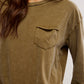 Free People: Fade Into You Top in Military Olive