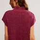 Free People: Vickie Mock Neck in Red Plum