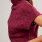 Free People: Vickie Mock Neck in Red Plum