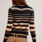 Free People: Lumen Stripe Pullover in Black Combo