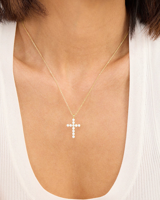 Melinda Maria: Oh She Fancy Small Cross Pendant