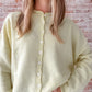 yellow button cardigan