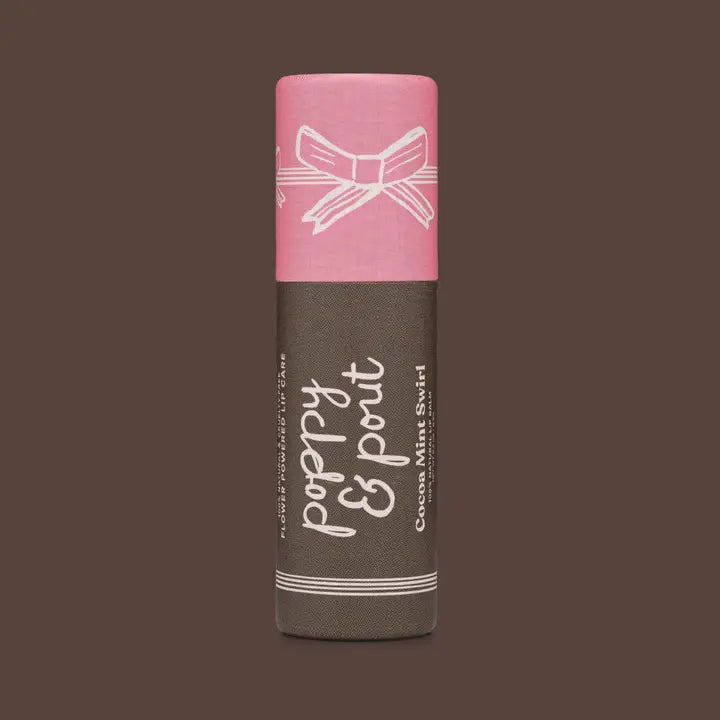 cocoa mint holiday flavored lip balm