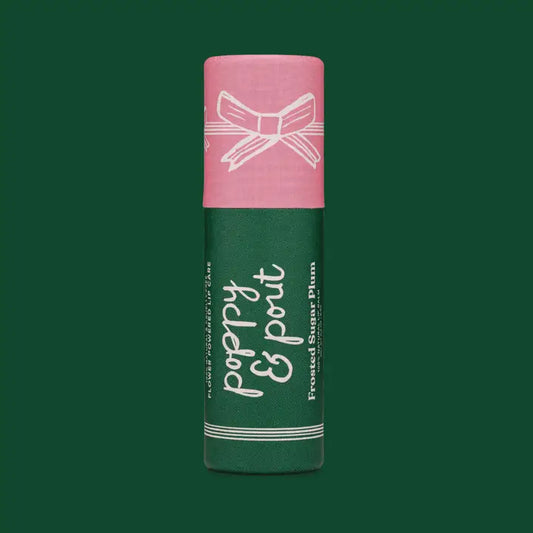 frosted sugar plum holiday flavored lip balm