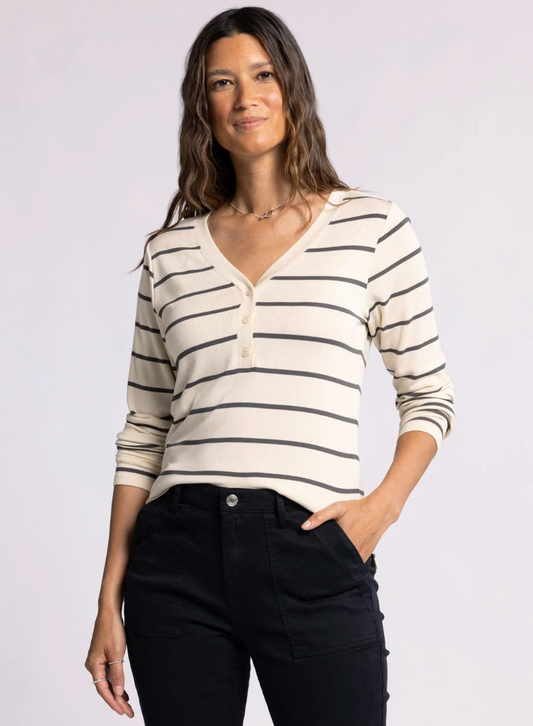 Frankie Top : Ash Stripe